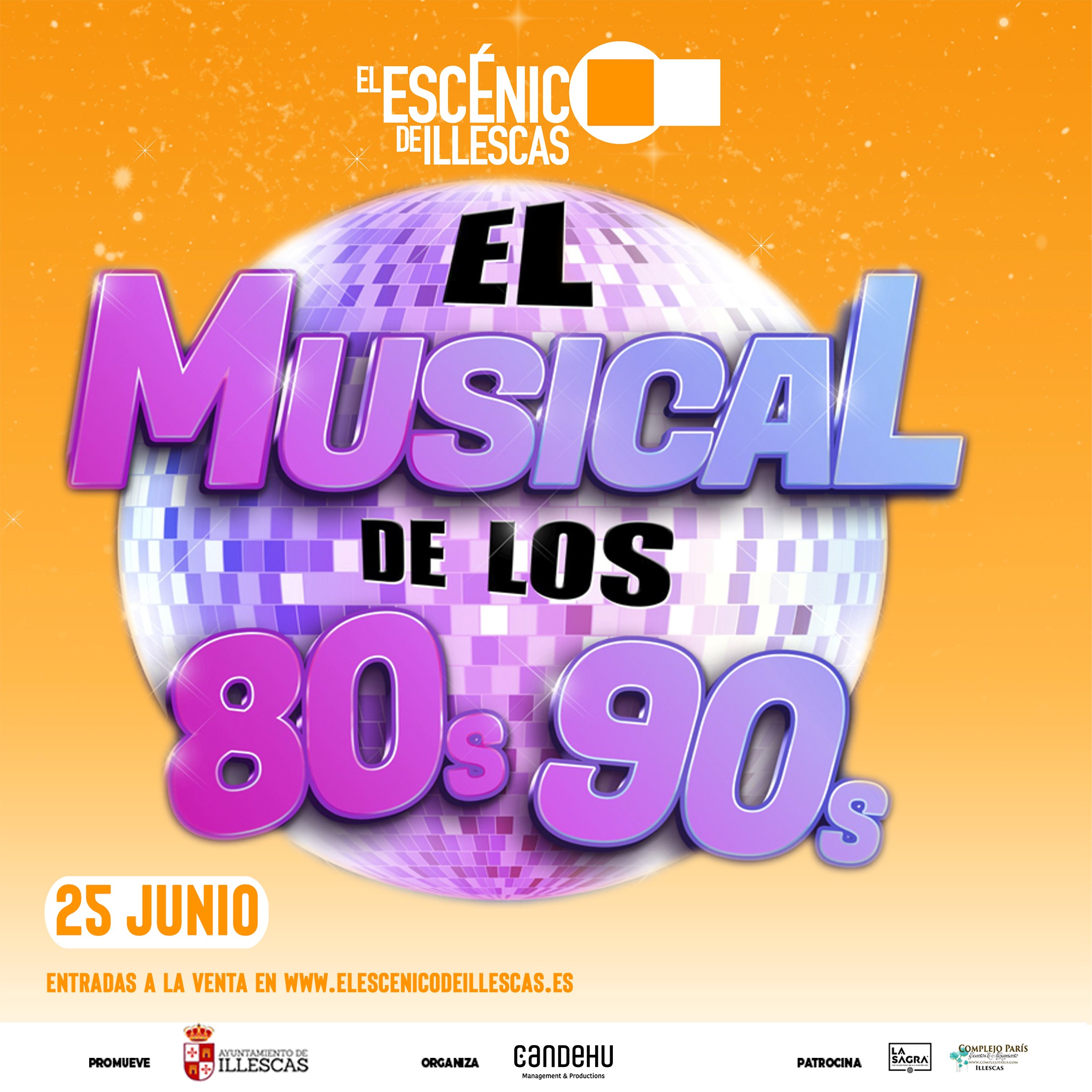 VENTA DE ENTRADAS, EL MUSICAL DE LOS 80s Y 90s, Espacio Escénico de  Illescas, Illescas(TOLEDO)