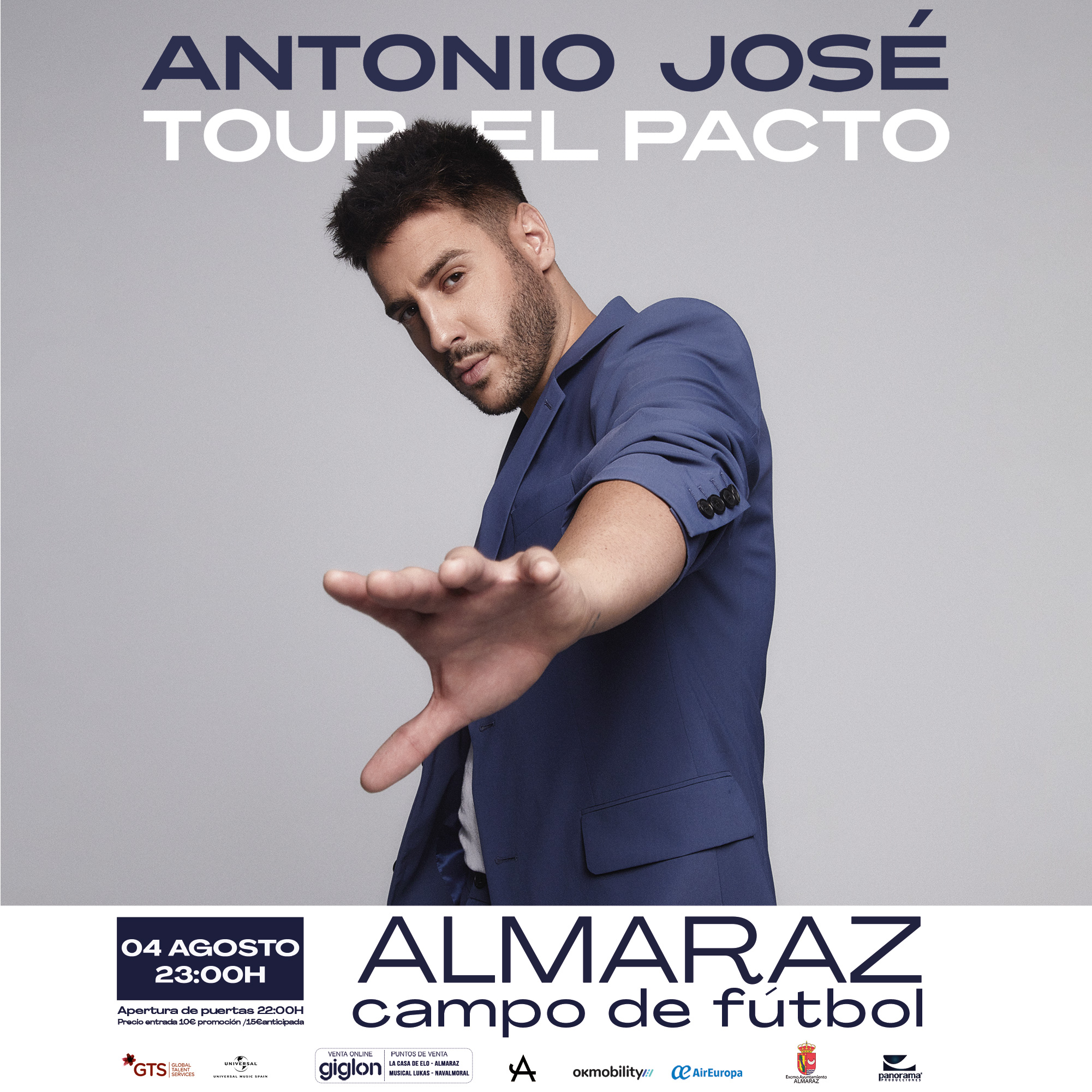 Antonio José - Eventos - Live las ventas